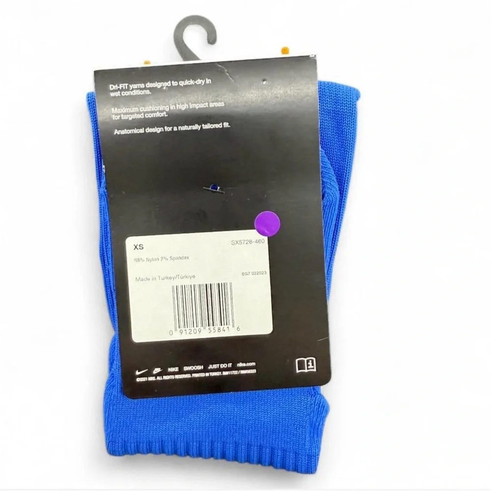 Nike Classic Soccer Knee-High Socks Royal Blue Youth 13C–3Y Dri-FIT